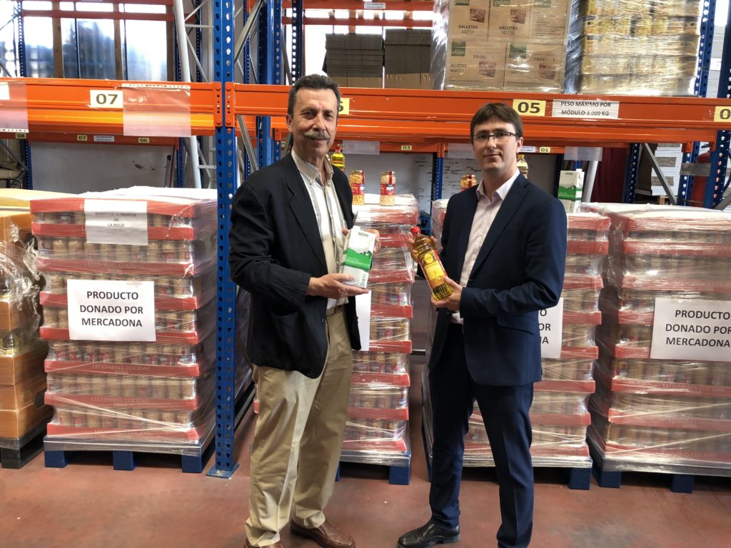Mercadona entrega al Banco de Alimentos de La Rioja 5.000 kilos de productos de primera necesidad
