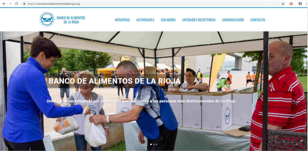 El Banco de Alimentos de La Rioja estrena página web