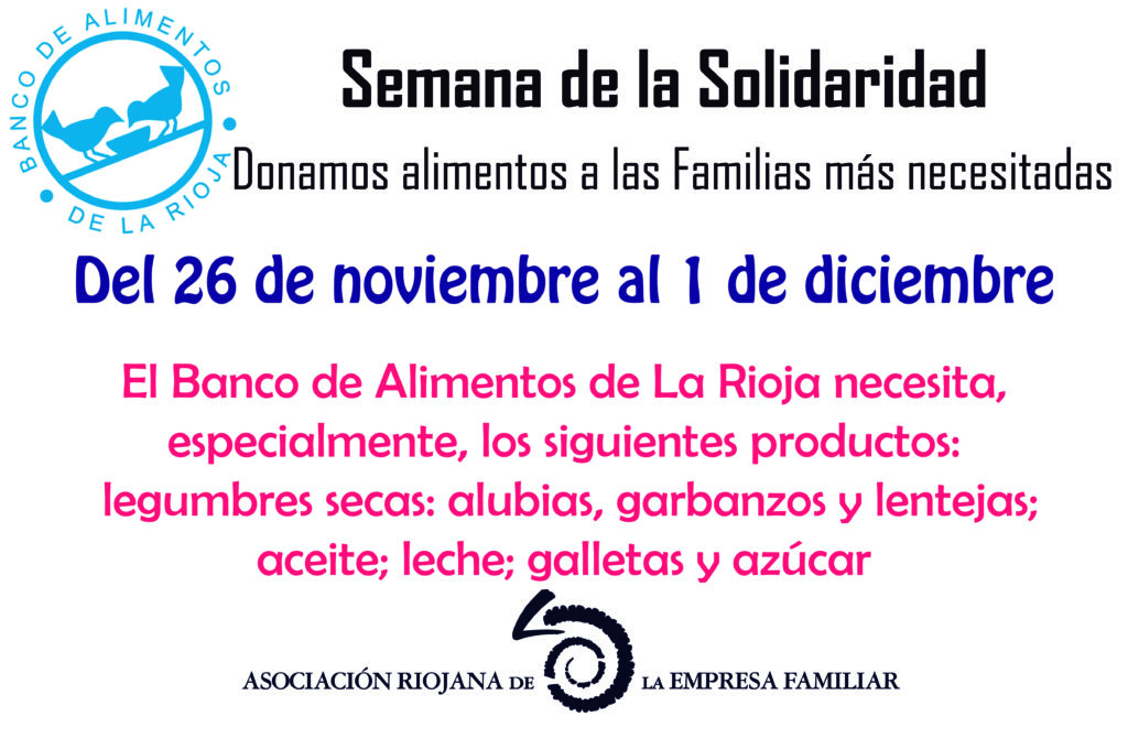 Semana de la Solidaridad de la Asociación Riojana de la Empresa Familiar