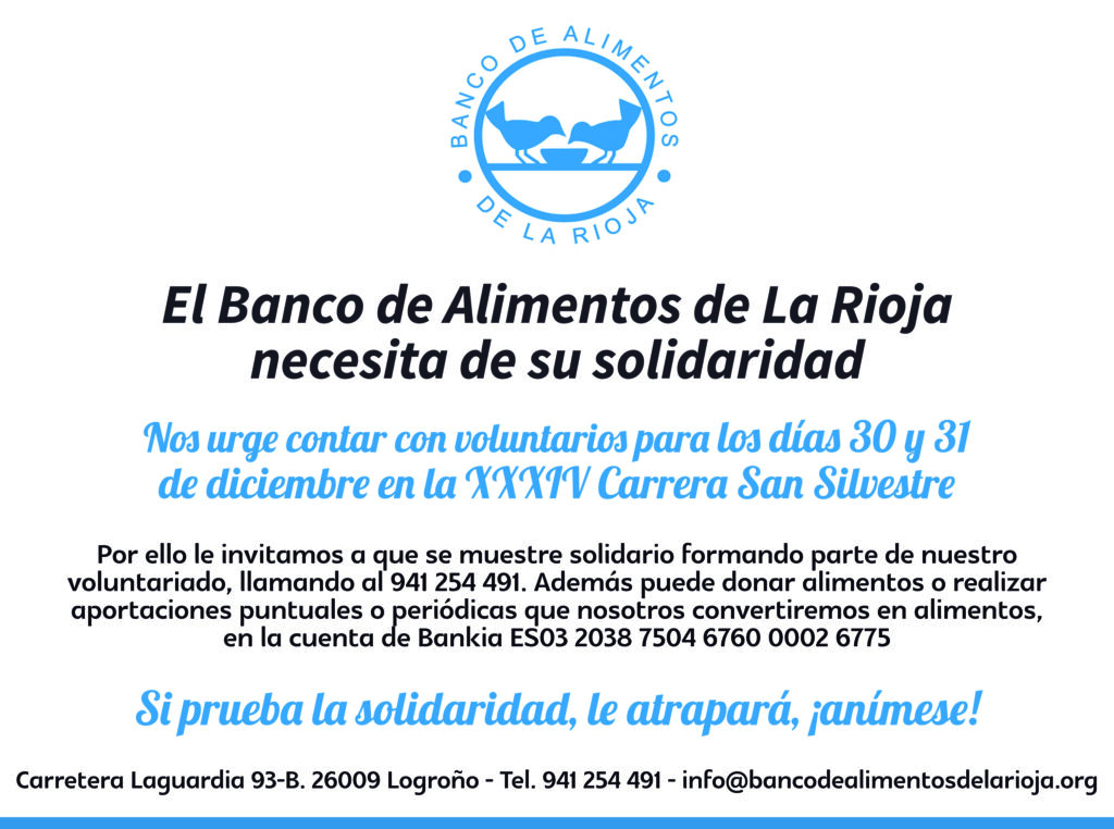 Búsqueda de voluntarios para la XXXIV Carrera San Silvestre