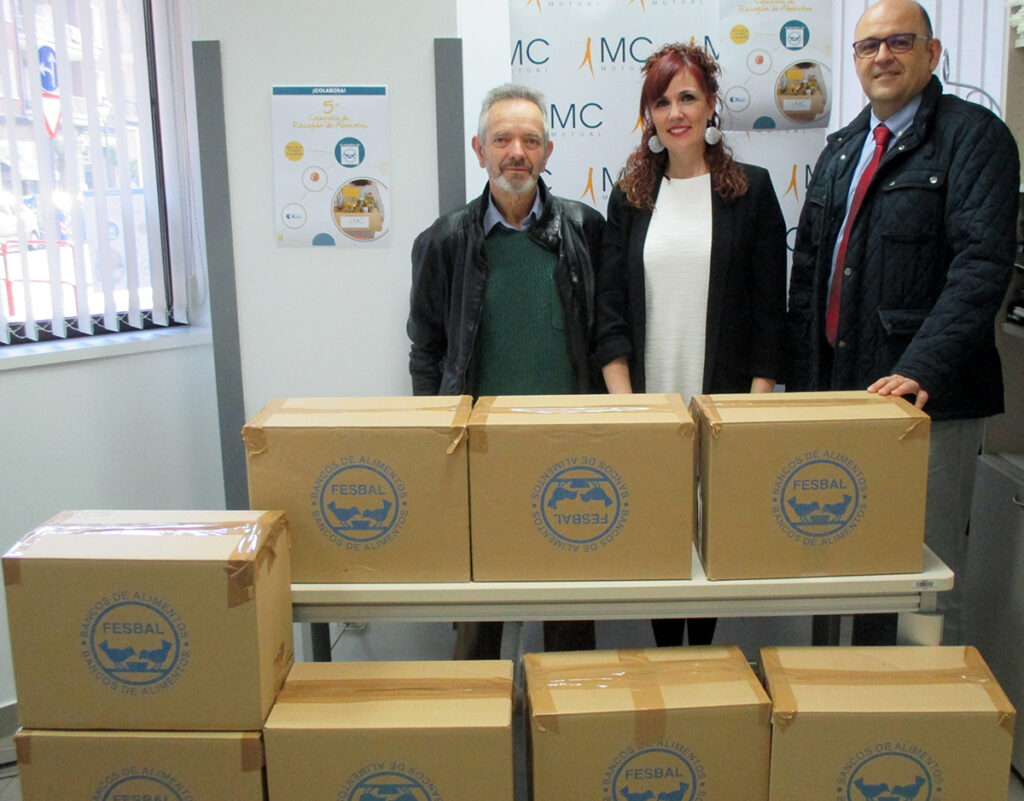MC MUTUAL cierra su campaña de recogida de alimentos con 151 kilos