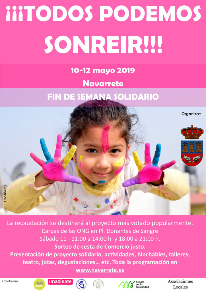 Fin de semana solidario en Navarrete bajo el lema ‘Todos podemos sonreir’