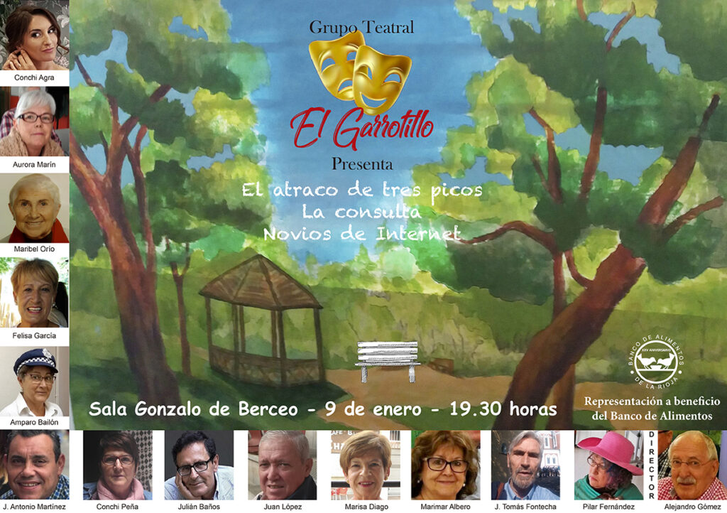 Tres sainetes del Grupo teatral ‘El Garrotillo’ en favor del Banco de Alimentos de La Rioja