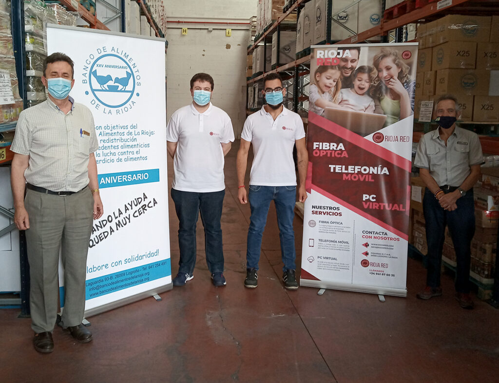 La joven empresa de alta tecnología Rioja Red se compromete a donar 1 euro por cada servicio contratado