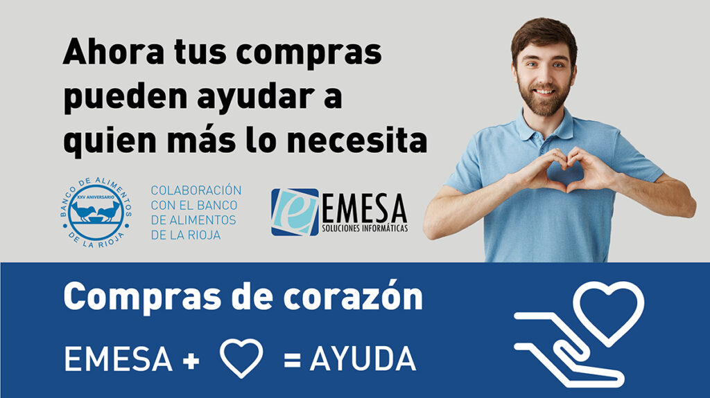 EMESA lanza la campaña ‘Tus compras de corazón’ en favor del Banco de Alimentos de La Rioja