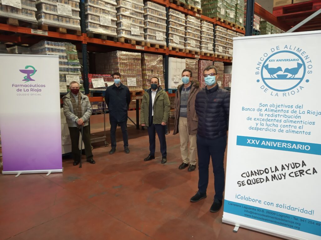Los farmacéuticos de La Rioja donan 8.500 euros al Banco de Alimentos de La Rioja