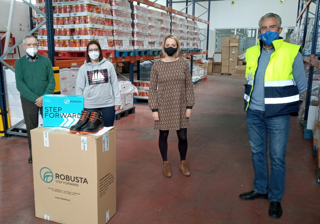 Calzados Robusta dona al Banco de Alimentos de La Rioja calzado de seguridad