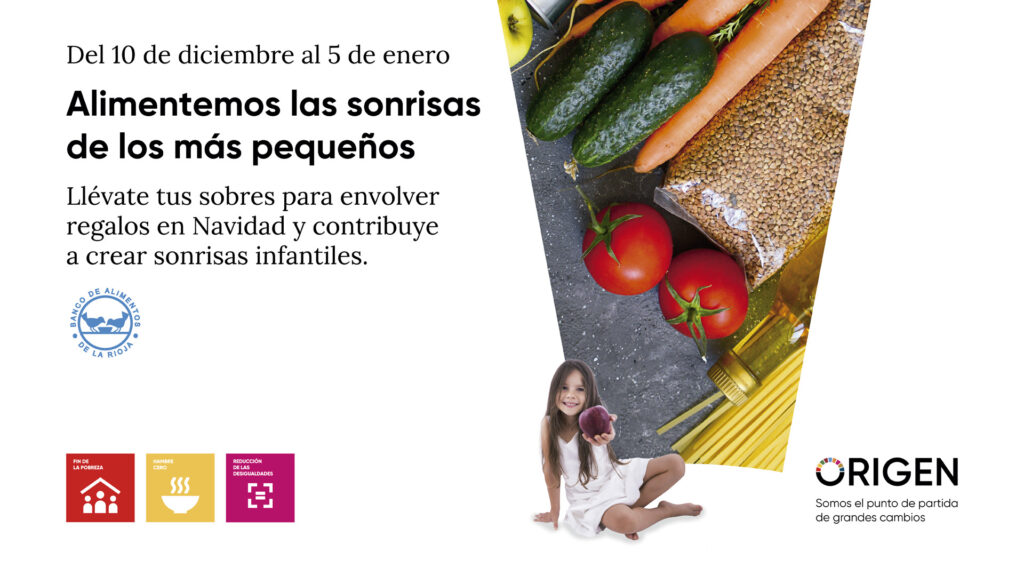 Campaña del centro comercial Berceo que terminará con la compra de alimentos para los niños más necesitados