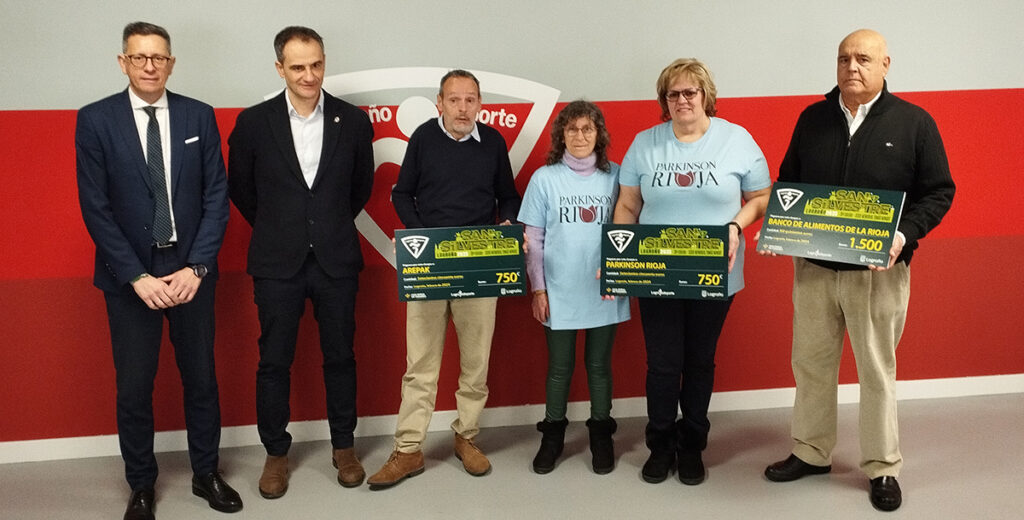La San Silvestre de Logroño entrega 1.500 € al Banco de Alimentos