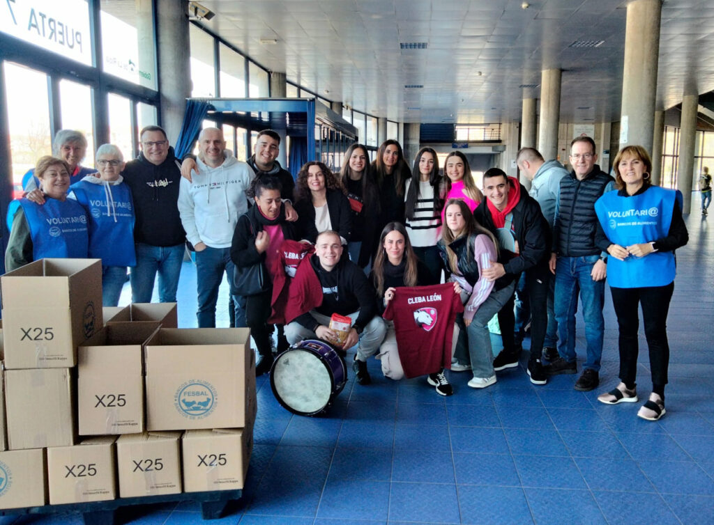 El Grafometal Sporting La Rioja aporta 215 kilos al Banco de Alimentos de La Rioja