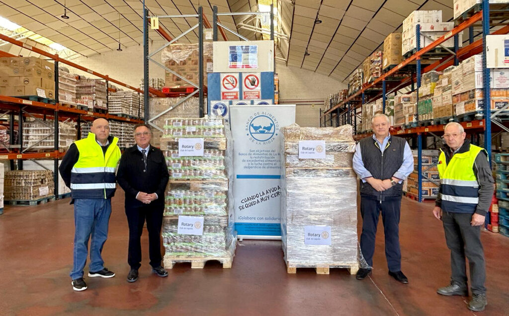 El Rotary Club de Logroño entrega al Banco de Alimentos de La Rioja 2.142 tarritos para bebés y 408 unidades de leche infantil
