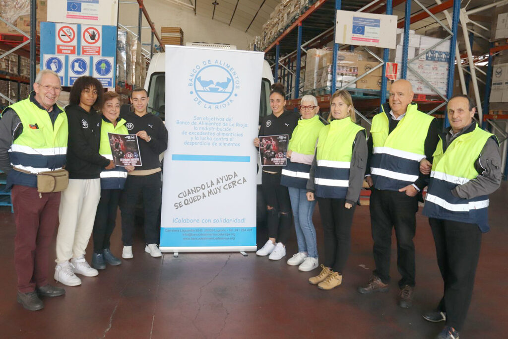 El Dux Logroño organiza una recogida de alimentos y ropa para su partido de Copa ante el Eibar, el 5 de noviembre en Las Gaunas, frente a la DANA que irán directamente a Valencia