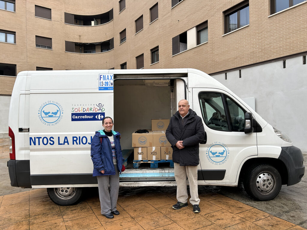 La Asociación Entre Ríos de Lardero aporta 174 kilos y el Ayuntamiento de Arrúbal, 165 kilos al Banco de Alimentos de La Rioja