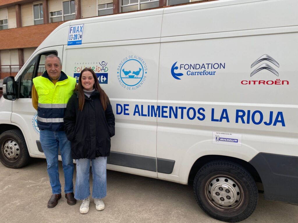 Jesuitas Logroño y La Salle San Asensio entregan 361 kilos de comida y 859 euros, la empresa tecnológica Hiberus dona 32 kilos de comida al Banco de Alimentos de la Rioja